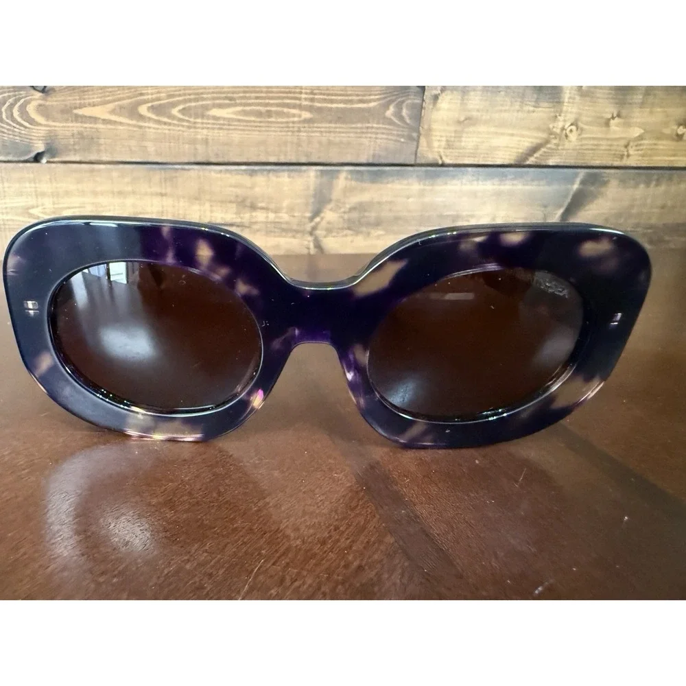 I-SEA Anthropologie Sunglasses Alanna Brown & Plum Turtle 29164062